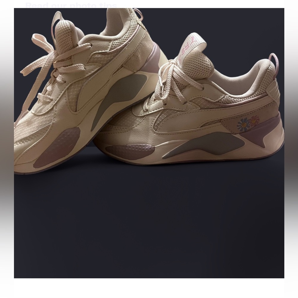 Puma Cream Sneakers with Chunky Sole and Modern Design (NWOT)